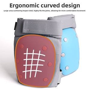 OEM Lot de 6 protections réglables en éponge pour genoux, poignets et coudes pour le skateboard, le roller, le ski sur glace, pour adultes et enfants, et le cyclisme - Product Image 3