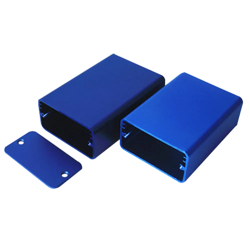 青のPCB計器増幅器DIY用寧波工場アルミニウムエンクロージャー電子プロジェクトボックスケース