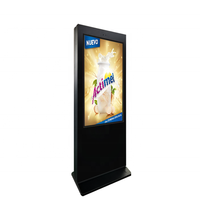Gestionnaire d'affichage de signalisation au sol de 49 pouces Écran LCD du réseau Android Kiosque d'affichage de la publicité extérieure