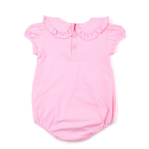 Монограммный комбинезон для новорожденных девочек с рукавом-чашечкой и воротником-стойкой комбинезон для новорожденных девочек с оборками пузырьковая одежда 2023 - Product Image 6