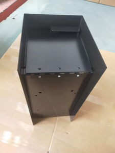 Buzón de aluminio negro texturizado | Buzón moderno montado en poste | Buzón impermeable para exteriores con cerradura - Product Image 5