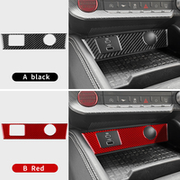 Pour Ford Mustang GT 2024 et 2025 véritable fibre de carbone souple LHD/RHD voiture USB allume-cigare panneau garniture intérieure accessoires