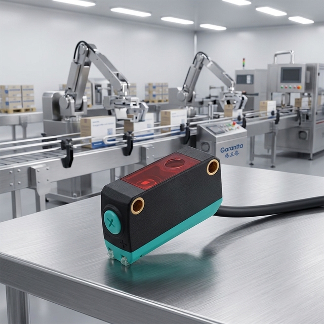 Garantta NPN PNP Infrared Photoelectric Sensor with 8000mm Long Sensing Distance Mirror Reflection Laser Switch Sensor