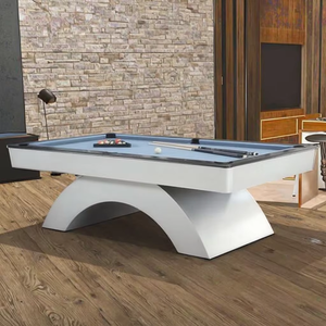 <span class=keywords><strong>Table</strong></span> de billard en bois massif sur mesure 8/9 pieds avec coussins en caoutchouc de qualité supérieure <span class=keywords><strong>et</strong></span> retour de balles |   Lit en ardoise avec design en arc - Product Image 5