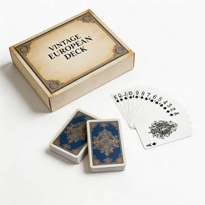 Cartes de poker personnalisées avec logo, vente en gros, jeu de cartes personnalisé, impression sur papier et plastique pour jeux de casino et de fête - Product Image 3