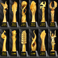 Trophées personnalisés en cristal pour la compétition sportive de football, basketball, soccer, récompenses commémoratives, coupes de récompense