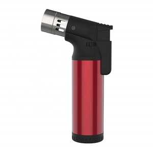 Men's Customizable Slant Torch Lighter Four Torches Electronic Cigarette Safety Lock Windproof Feature Fashion Display Box - Product Image 2