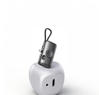 Chargeur portable 10000mAh, avec câbles intégrés et ports de charge dotés d'un affichage numérique pour montre rechargeable