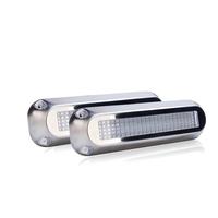 Lumière marine LED pour bateau, 120 LED 2835, acier inoxydable, lampe de navigation pour transom, signalisation de courtoisie pour yacht