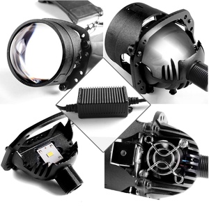 SANVI 2.5 Inch S8 12V 45W 6000K H4 H7 Bi Led <b>Projector</b> Lens High Quality Led Headlights Car <b>Lighting</b> Lamp Cars Accessores - Product Image 2