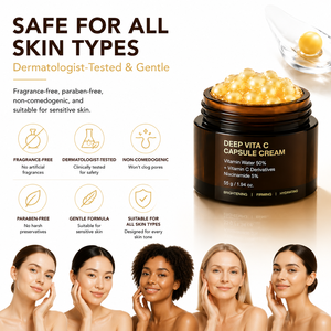 <span class=keywords><strong>Crème</strong></span> hydratante pour le <span class=keywords><strong>visage</strong></span> à la vitamine C en capsule dorée pour réparer, hydrater, raffermir les rides et donner de l'éclat à la peau - Product Image 6