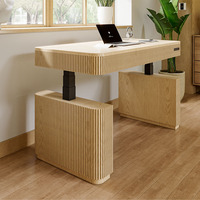 Bureau debout ergonomique moderne en bois massif à hauteur réglable, double moteur, hauteur réglable en trois niveaux, durable, prix usine