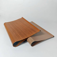 Sistema de Techo Metálico Suspendido con Revestimiento de Aluminio en Forma de Gota de Agua y Acabado de Madera para Decoración de Oficinas Comerciales y Centros Comerciales
