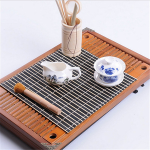 Manteles individuales resistentes al calor <span class=keywords><strong>de</strong></span> tejido grueso personalizado, alfombrilla para cocina, alfombrilla antideslizante <span class=keywords><strong>de</strong></span> bambú para té, alfombrillas para mesa <span class=keywords><strong>de</strong></span> comedor - Product Image 3