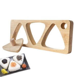 Moule à sushi en bois, presse à boulettes de riz triangulaires pour la fabrication d'Onigiri, outil en forme de bambou - Product Image 1