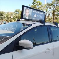 Pantalla LED a Todo Color para Techo de Taxi/Auto P2.5mm, Publicidad HD de Doble Cara con Tecnología GPS OLED, Resistente al Agua IP66