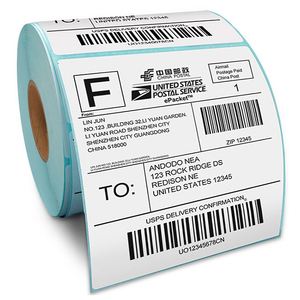 2026 Customized 100x150mm Direct Thermal <b>Label</b> Roll Office <b>Shipping</b> <b>Label</b> 4x6 Inches - Product Image 3