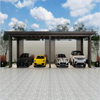 Pérgola para Automóviles al Aire Libre (Pergola Im Freien), Pérgola de Aluminio con Cubierta Impermeable para Sombra de Vehículos