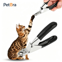 Kit de coupe-ongles pour animaux de compagnie Petora, durable, antidérapant, professionnel, avec lime à ongles, pour le soin quotidien des ongles des chiots et des chatons