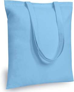 Sac fourre-tout en toile de coton personnalisé écologique Tissu réutilisable avec longue poignée pour un usage quotidien pour la publicité de cadeaux - Product Image 2