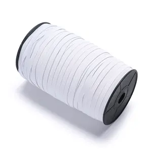 Dây Đeo Đàn Hồi Mềm 1/4 Cho Hàng Thủ Công Dây Thun 6Mm Để May Dây Thun Phẳng Rolls 144 Yards Trắng Dây Thun Dệt Kim Tốt Nhất