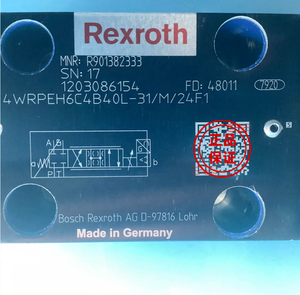 Original R901382333 4WRPEH6C4B40L-3X/M/24F1 Proporcional 40L/min 350bar En Stock - Product Image 1