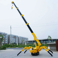 Mini-grue araignée télescopique hydraulique mobile de 2 tonnes, certification ISO CE, portée de levage de 7 m, moteur Yanmar, modèle SS3.0, pour petite station d'assemblage en usine