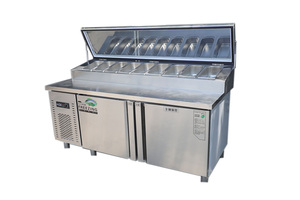 Thương Mại Duy Nhất Nhiệt Độ Lạnh Prep Bảng Cho Bánh Sandwich Pizza Salad Counter Top Salad Tủ Lạnh - Product Image 5