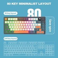 Ensemble clavier et souris sans fil K920 BT, double mode, pour ordinateur portable, bureau à domicile, jeux, USB, rechargeable, espagnol, russe, arabe, coréen, personnalisé