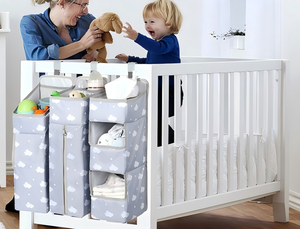 3-in-1 hangende luiersorganizer voor commode, kinderkamerorganisatie en luiersopberger voor wiegmuur - Product Image 6