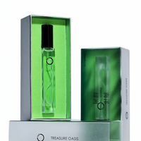 Boîte cadeau en papier métallisé argenté avec insert en velours, emballage cosmétique personnalisé imprimé pour flacon de parfum