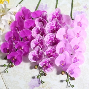 K01333 simulation tactile réelle latex artificiel PU phalaenopsis orchidées fleurs décor faux orchidées - Product Image 1