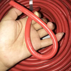 Soft And High Flexible 4AWG Silicone Rubber Heat Resistance Insulation Tinned Copper Wire Cable