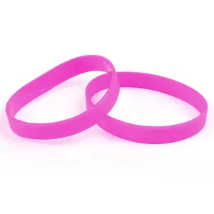 Pulseira de silicone para mulheres, venda quente de pulseiras para consciência do câncer de peito, fita rosa, esportiva