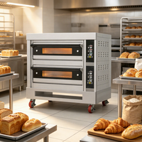 Four à sole électrique et à gaz pour la cuisson à la vapeur du pain et des pizzas, équipement de restauration commerciale