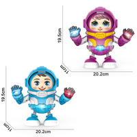 Juguete Educativo para Bebés con Forma de Animal de Dibujos Animados, Robot Bailarín, Juguete Eléctrico para Caminar con Luces y Música