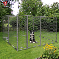 Cage pour chien de luxe en métal galvanisé robuste grand chenil pour chien grand pour l'extérieur avec porte