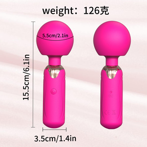 Usb Sterke 10-frequentie Mini Lichaam Vrouwen G Spot Masturbatie Groot Hoofd Paar Av Vibrator Seksspeeltjes - Product Image 6