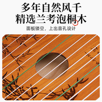 Traditional Chinese Musical Instrument Zither 21 String Guzheng for Beginners With Carry case and Free Gifts