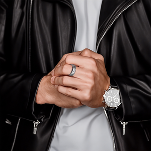 Anillos de Joyería Fina para Hombre, Anillo de Plata Antiguo, Anillo Vikingo Vintage, Anillo de Acero de Titanio <span class=keywords><strong>Juve</strong></span>, Venta al por Mayor de Moda - Product Image 2