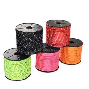 1mm 2mm 3mm 4mm 5mm 8 Strands 16 Strands Braided Colored Polyester Cord Rope