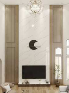 ألواح حائط خلفية من الفحم والخشب والخيزران ، بطبقة حيوانات أليفة ، لماع رخامي صناعي للتلفزيون ، ألواح حائط خلفية من الفوم PVC لغرف النوم - Product Image 5