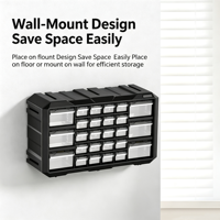 Armoire de rangement empilable en plastique en gros avec design multifonctionnel, gain de place, murale pour garage