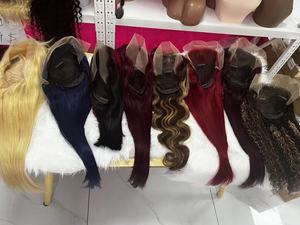 Amara parrucche colorate della migliore qualità parrucche frontali in pizzo per capelli umani 200 densità 360 yaki parrucca frontale in pizzo dritto venditore in magazzino - Product Image 4
