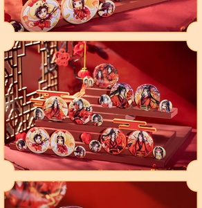 ขายส่งเข็มกลัดโลหะแท้จากซีรีส์ Cangmei Mo Dao Zu Shi ตัวละคร Wei Wuxian, <span class=keywords><strong>Lan</strong></span> <span class=keywords><strong>Wangji</strong></span>, Ling Yun, Ying Nian แบบกล่องสุ่ม ของแท้จากอนิเมะ - Product Image 6