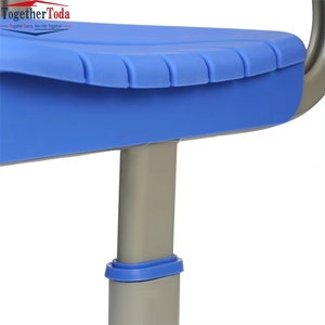 Ensemble de table et chaise d'écolier moderne en plastique, simple place, pas cher, pour écoles primaires, vente en gros - Product Image 6