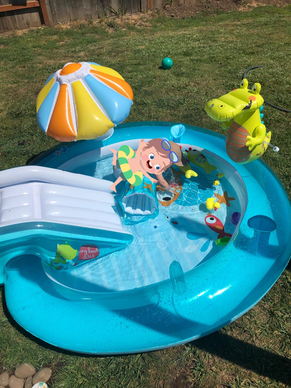 Intex 57165子供用ウォータースライド付きアウターゲイター