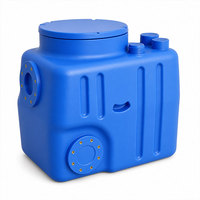 Station de pompage d'eaux usées à entrées multiples DN100 OEM avec réservoir PE et pompe broyeuse pour le traitement des eaux usées des sous-sols d'hôtels