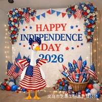 Nouvelle tenue d'ange transfrontalière pour oie de la fête de l'Indépendance, adorable costume d'oie de 23 pouces, style champêtre, pour 0-24 mois, décoration
