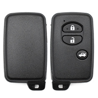 Vehicle Key 3 Buttons Black Remote Fob Locksmith Auto Replacement Car Key Shell for Smart Remote Key case with Blank Blade